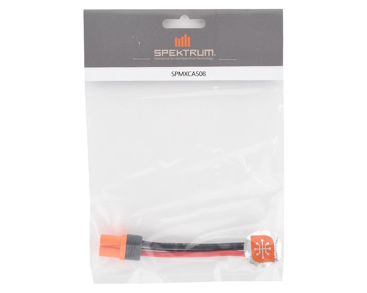 Spektrum RC 4" IC5 Battery to IC3 Device SMART Battery Adapter Cable SPMXCA508
