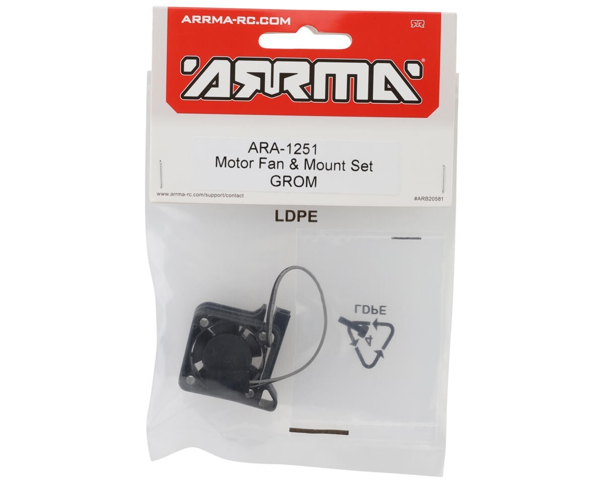 Motor Fan & Mount Set For : Granite / Typhon / Mojave GROM ARRMA #ARA-1251 1251