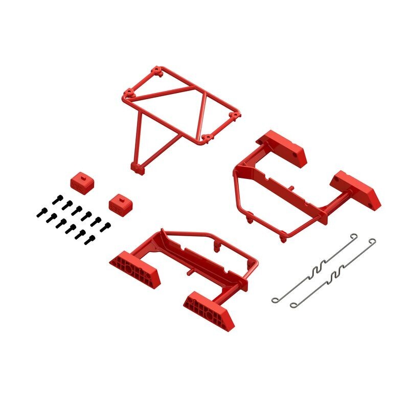 Arrma 320820 Desert Truck Body Roll Cage Set Red For Mojave GROM ARA320820
