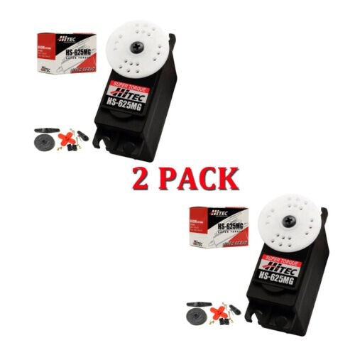 2 Pack Hitec HS-625MG 625 Metal Gear RC Airplane Super Torque Servo HRC32625S