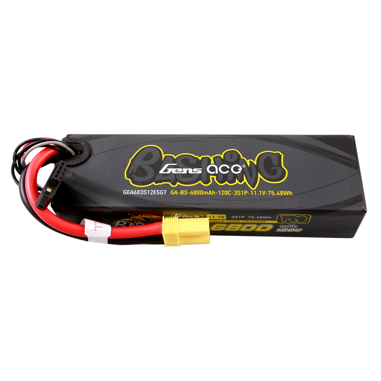 Gens Ace G-Tech 6800mAh 11.1V 120C 3S Lipo Battery EC5 For Arrma 1/8 RC Car