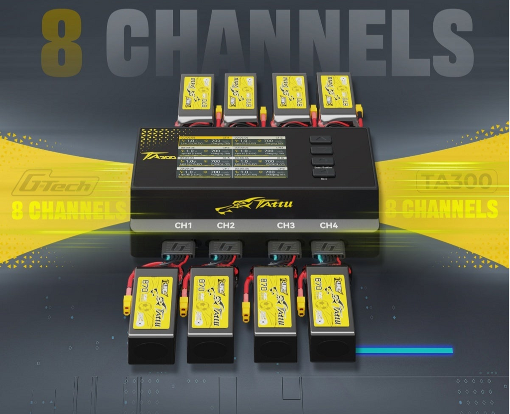Tattu TA300 8 Channels Smart Charger with G-Tech