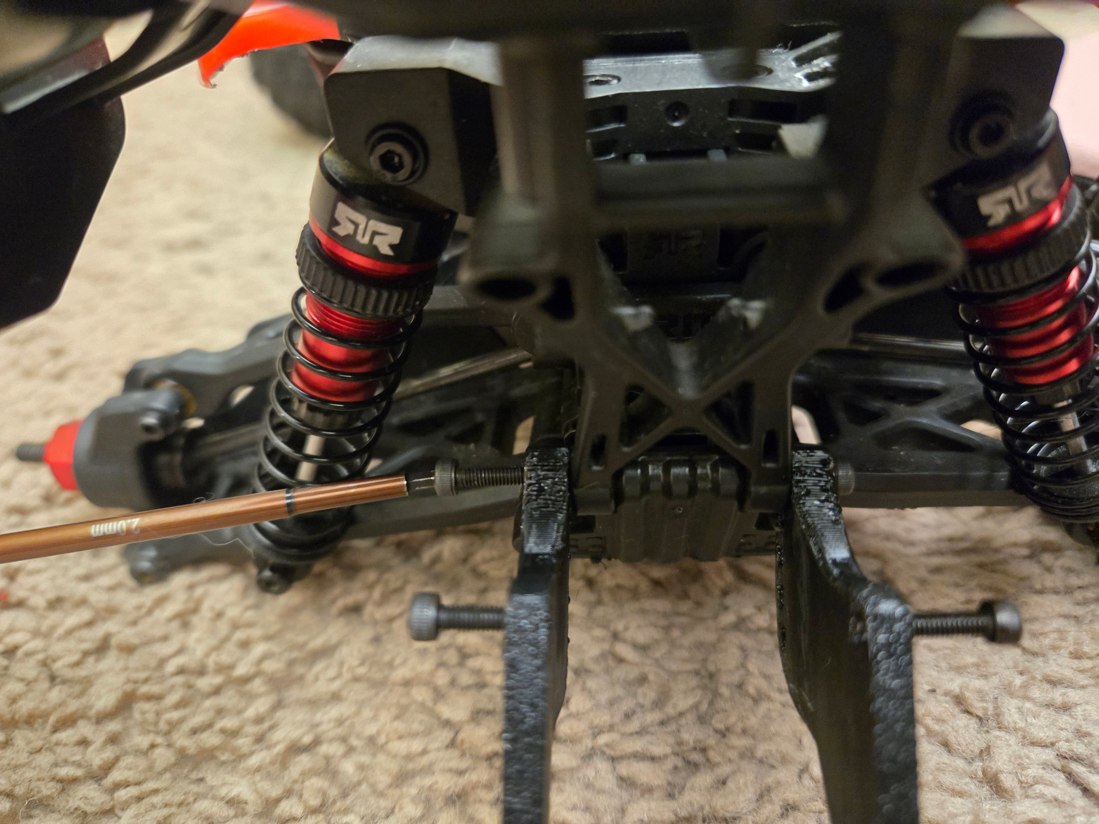 3D Printed Super Tough Wheelie for Mini Kraton Stiff TPU Simple Installation