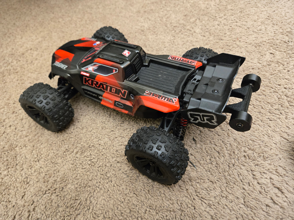 3D Printed Super Tough Wheelie for Mini Kraton Stiff TPU Simple Installation