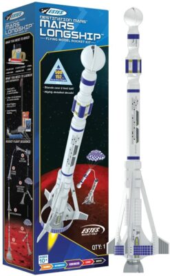 Estes Flying Model Rocket Kit Mars Longship Expert Skill Level 3 EST7296