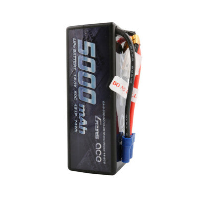 Gens Ace 5000mah 4S 14.8v 50C Lipo RC Hardcase Battery w/ EC5 Plug
