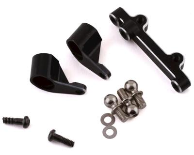 Losi Mini-T MiniT RC Truck 2.0 Aluminum Bellcranks & Drag Link Black LOS311002