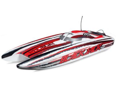 Pro Boat RC Blackjack 42" 8S Brushless Catamaran RTR White/Red PRB08043T2