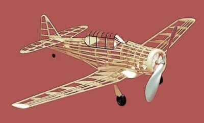 Herr AT6 AT-6 Texan Balsa Model Airplane Kit 30” Wingspan Rubber Powered HRR114