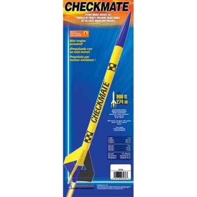 New Estes Rockets Checkmate Flying Model Rocket Kit Skill Level 1 EST7276 7276