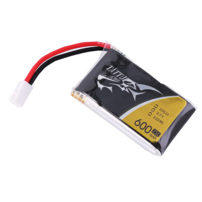 Tattu 25C 1S 3.7v 600mah RC Drone Airplane Lipo Battery Pack Molex Plug 6 Pack