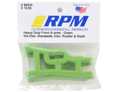 RPM Front A-Arm A Arm Set Green Traxxas Rustler, Stampede & Slash (2) 80244