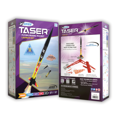 Estes 1491 Taser Model Rocket Beginner Launch Set E2X Model Rocket Kit ...