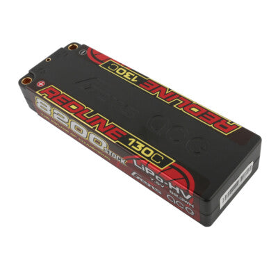 2x Gens Ace Redline 8200mAh 7.6V 130C 2S1P HardCase HV RC Truck Lipo Battery
