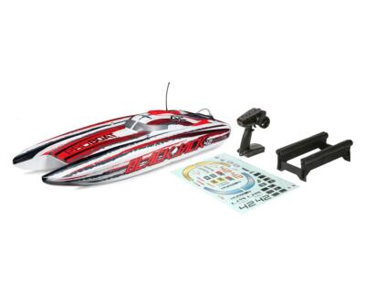 Pro Boat RC Blackjack 42" 8S Brushless Catamaran RTR White/Red PRB08043T2
