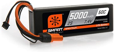 Spektrum 2S 50C Smart LiPo Hard Case Battery Pack IC3 Connector 7.4V / 5000mAh