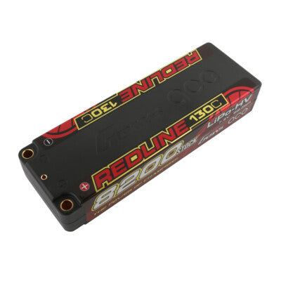 2x Gens Ace Redline Series 8200mAh 7.6V 130C 2S1P HardCase RC Truck Lipo Battery