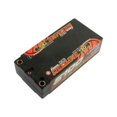 2x Gens Ace Redline Series 5100mAh 7.6V 130C 2S HardCase HV Shorty Lipo Battery