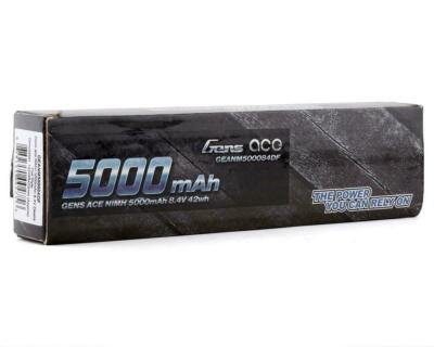 Gens ace NiMH Battery 5000mAh 8.4V 7 Cell Flat Deans Plug For RC Car Truck Hobby