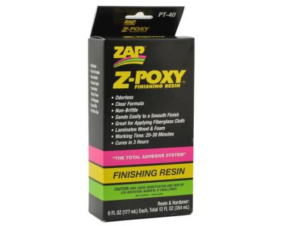 Pacer Zap Z-Poxy Zpoxy Finishing Resin 12oz Epoxy Set for Fiberglass - Wood