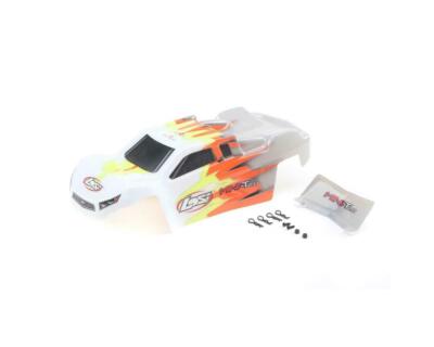 Losi Mini-T MiniT 2.0 Pre Painted RC Truck Car Body Set Gray / White LOS210015