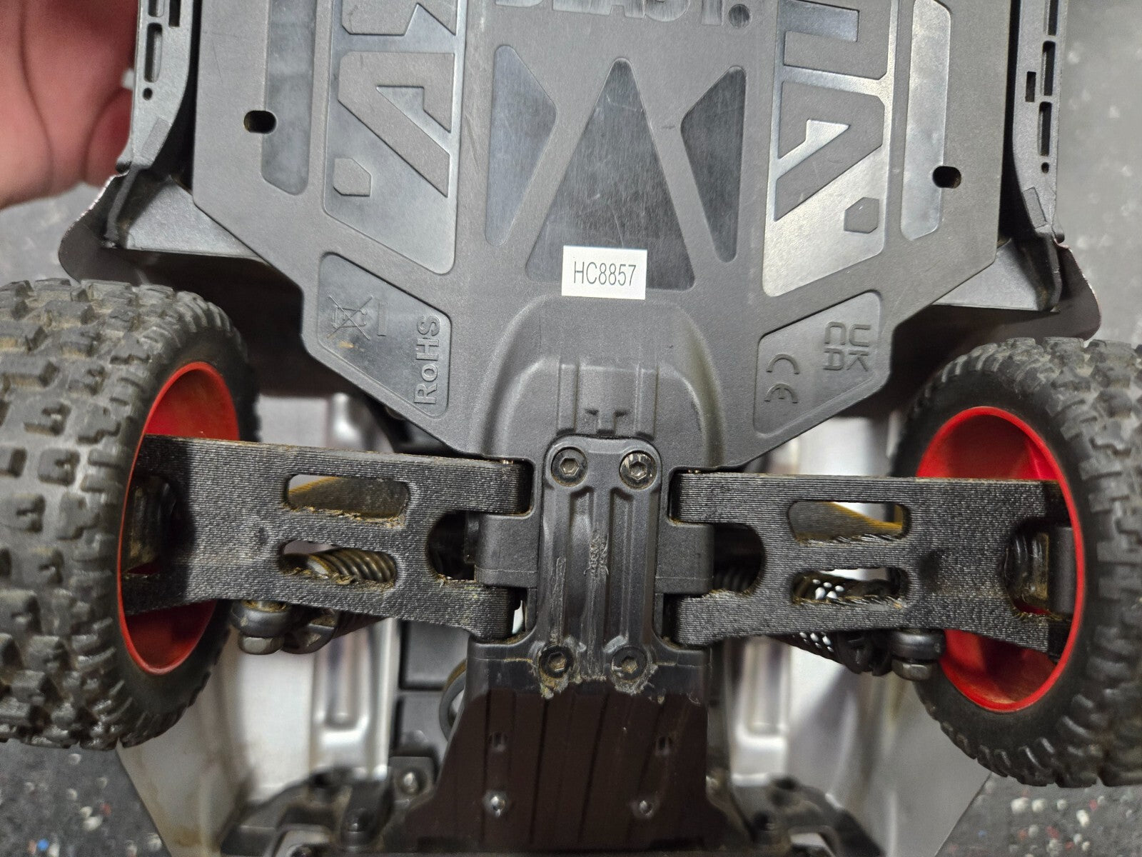 Complete Super Rigid 3D printed PETG - Carbon Fiber Mojave Grom A-Arm Set
