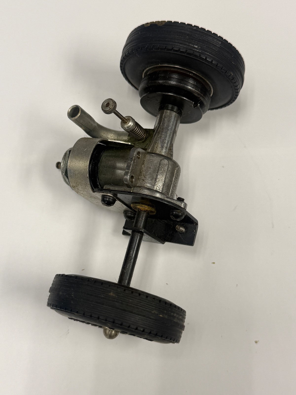 Vintage OK Cub .074 Glow Engine Tether Car Drive Axle Wheel Assembly Herkimer
