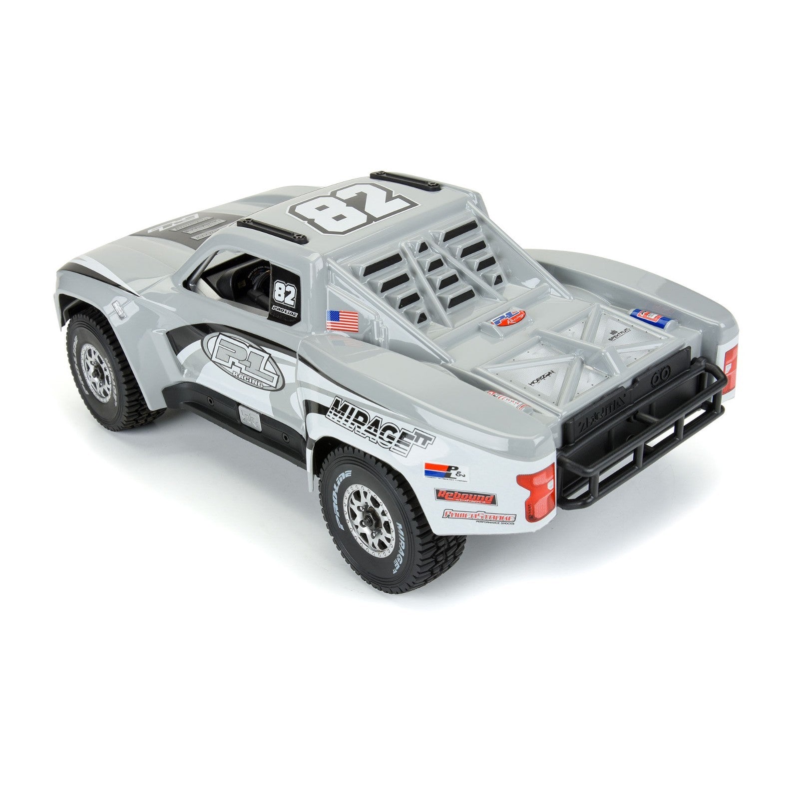 PRO367514 1/16 Scale PreCut 2019 Chevy Silverado Trophy Truck Gray Body : GROM