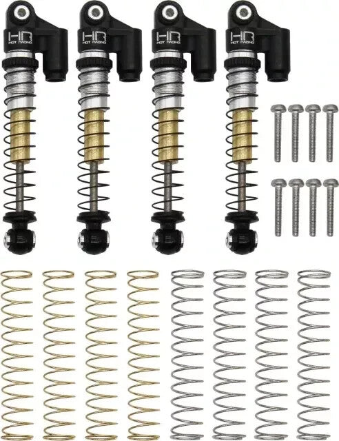 Aluminum Threaded Telescopic Shock for SCX24 - Hot-Racing SXTF485TR04