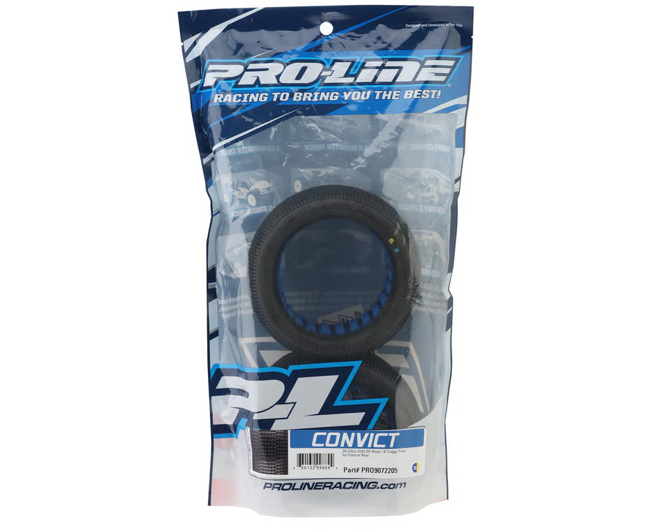 ProLine PRO9072205 1/8 Scale Convict S5 Ultra Soft Off-Road 1:8 Truggy Tires 2
