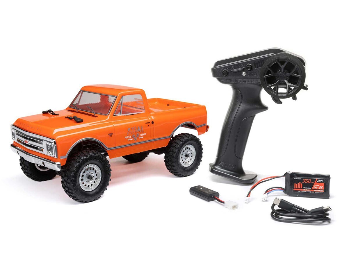 Axial SCX24 1967 Chevrolet C10 1/24 4WD RTR Scale Mini Crawler Orange w/ 2.4GHz