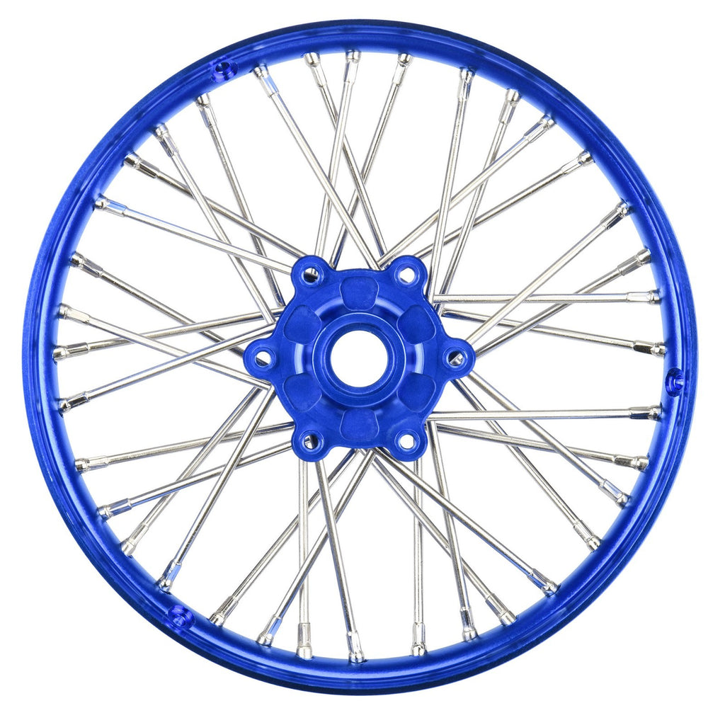 ProLine PRO283600T1 1/4 Pro-Spec Aluminum V2 Bead Front Wheel, Assembled, Blue: