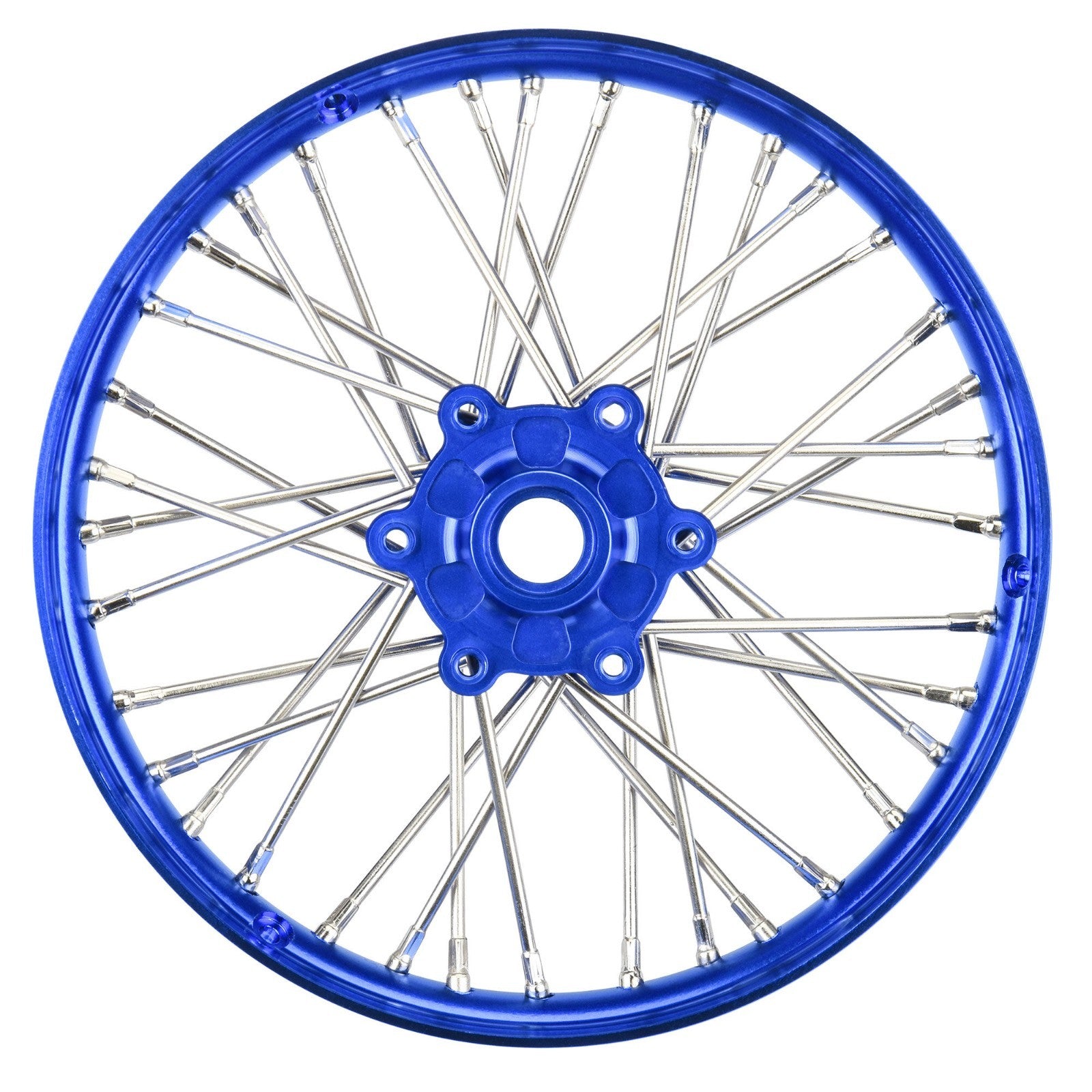 ProLine PRO283600T1 1/4 Pro-Spec Aluminum V2 Bead Front Wheel, Assembled, Blue: