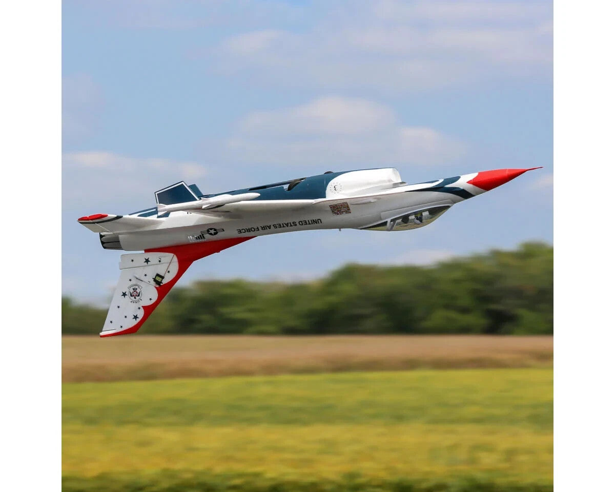 E-flite EFlite F-16 F16 70mm Thunderbirds EDF BNF Basic Jet Airplane AS3X & SAFE