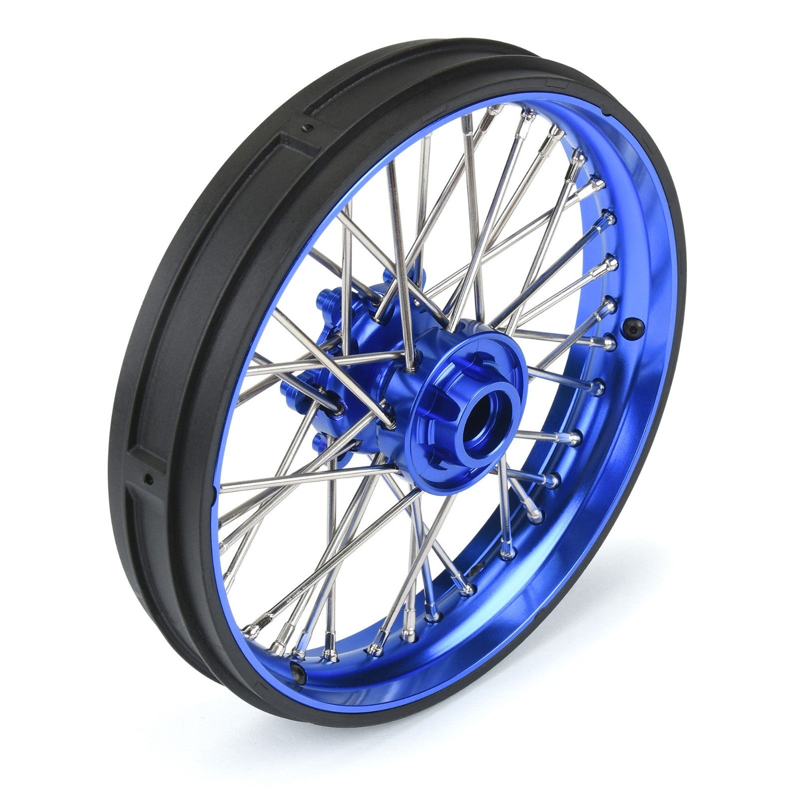 ProLine PRO283600T1 1/4 Pro-Spec Aluminum V2 Bead Front Wheel, Assembled, Blue: