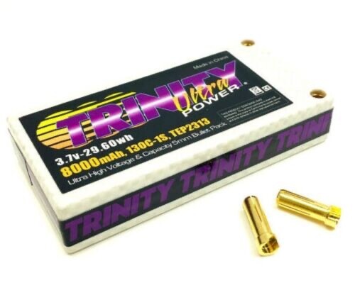 Trinity/Epic TEP2313 8000mah 3.7V 1S 130C Ultra Power LiPo Battery w/5mm Bullets