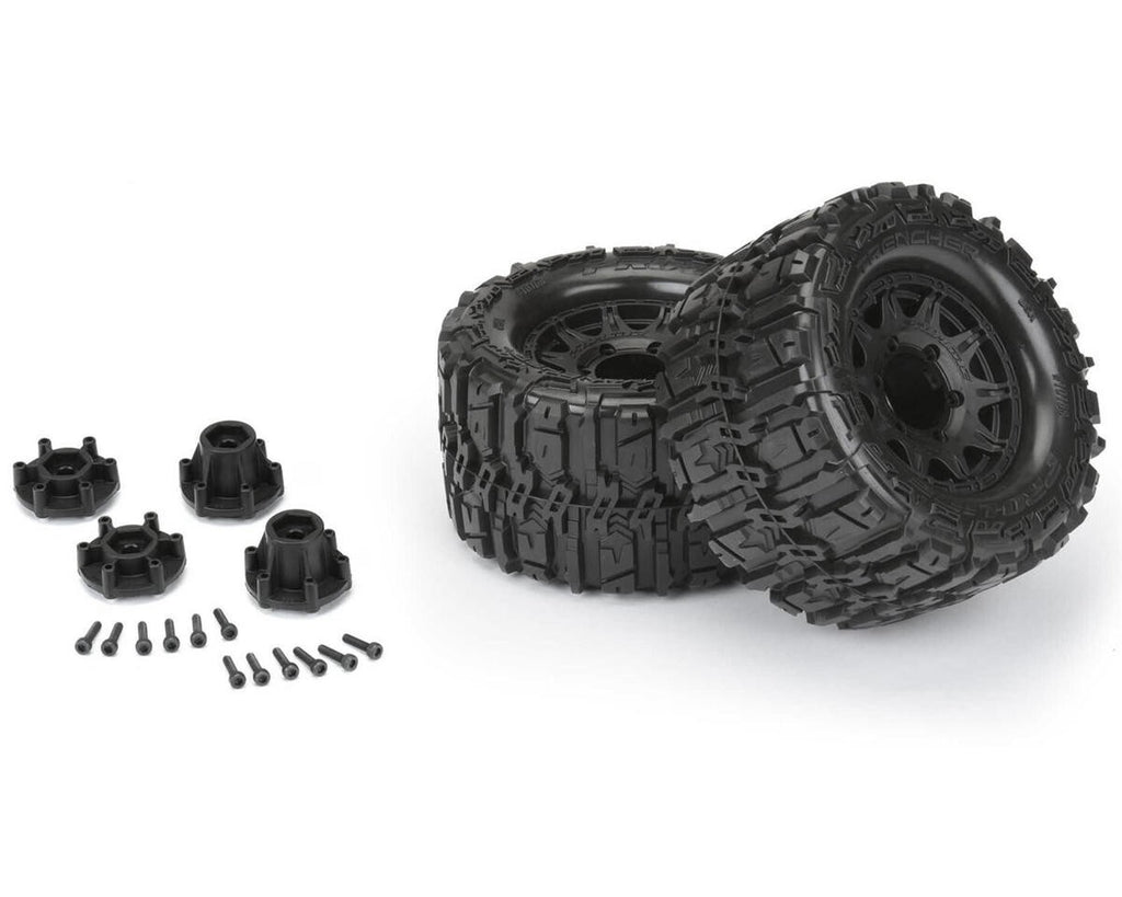 ProLine Trencher HP Belted 2.8" PreMounted Truck Tires (M2) (2) Black PRO1016810