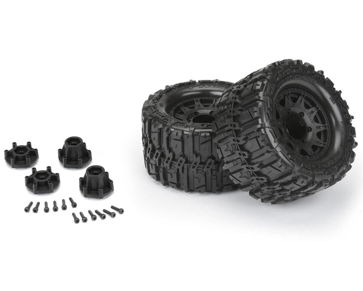 ProLine Trencher HP Belted 2.8" PreMounted Truck Tires (M2) (2) Black PRO1016810