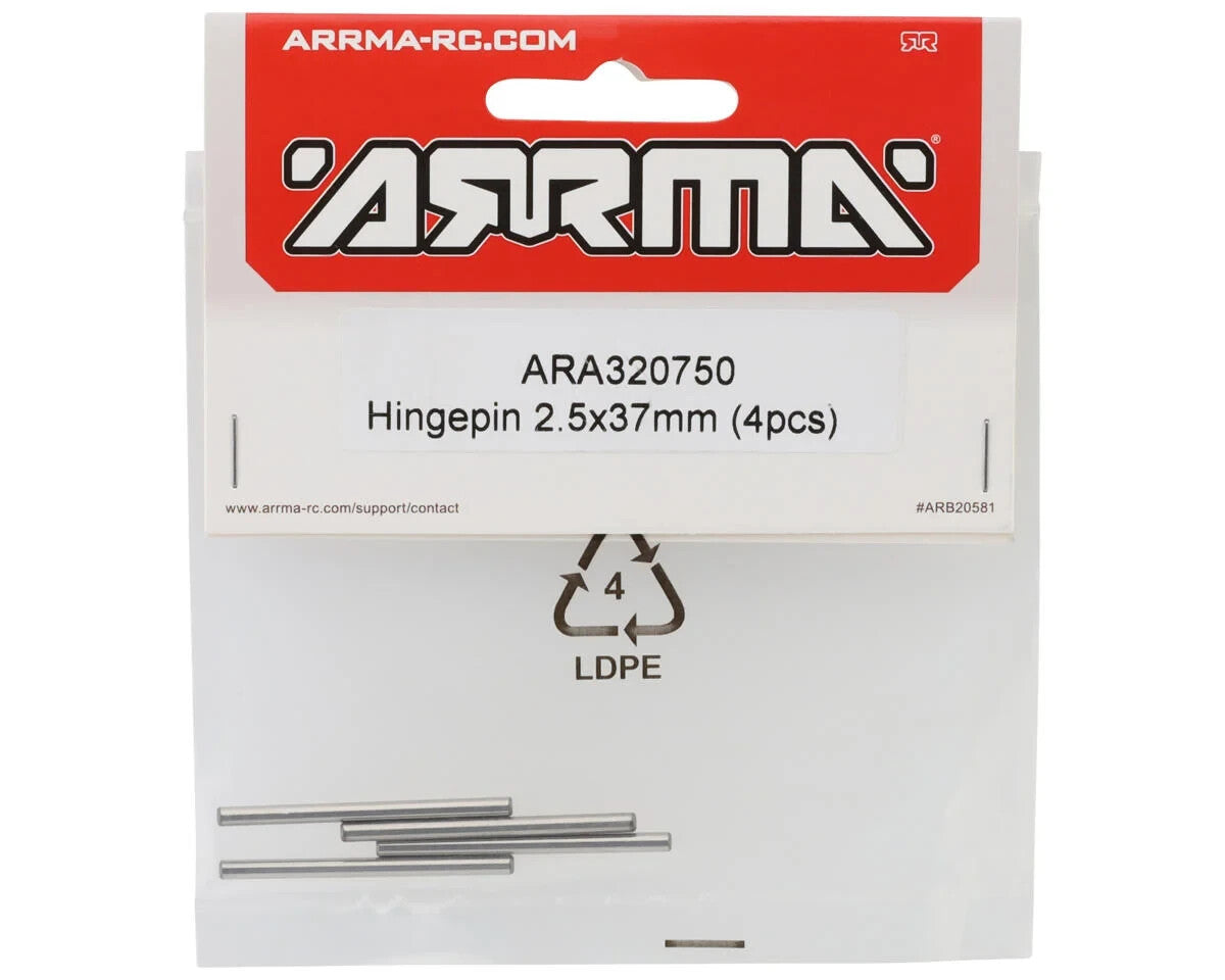 ARRMA ARA320750 320750 Hinge Pin Hingepin 2.5X37MM (4PCS) GROM 1/18 Mojave
