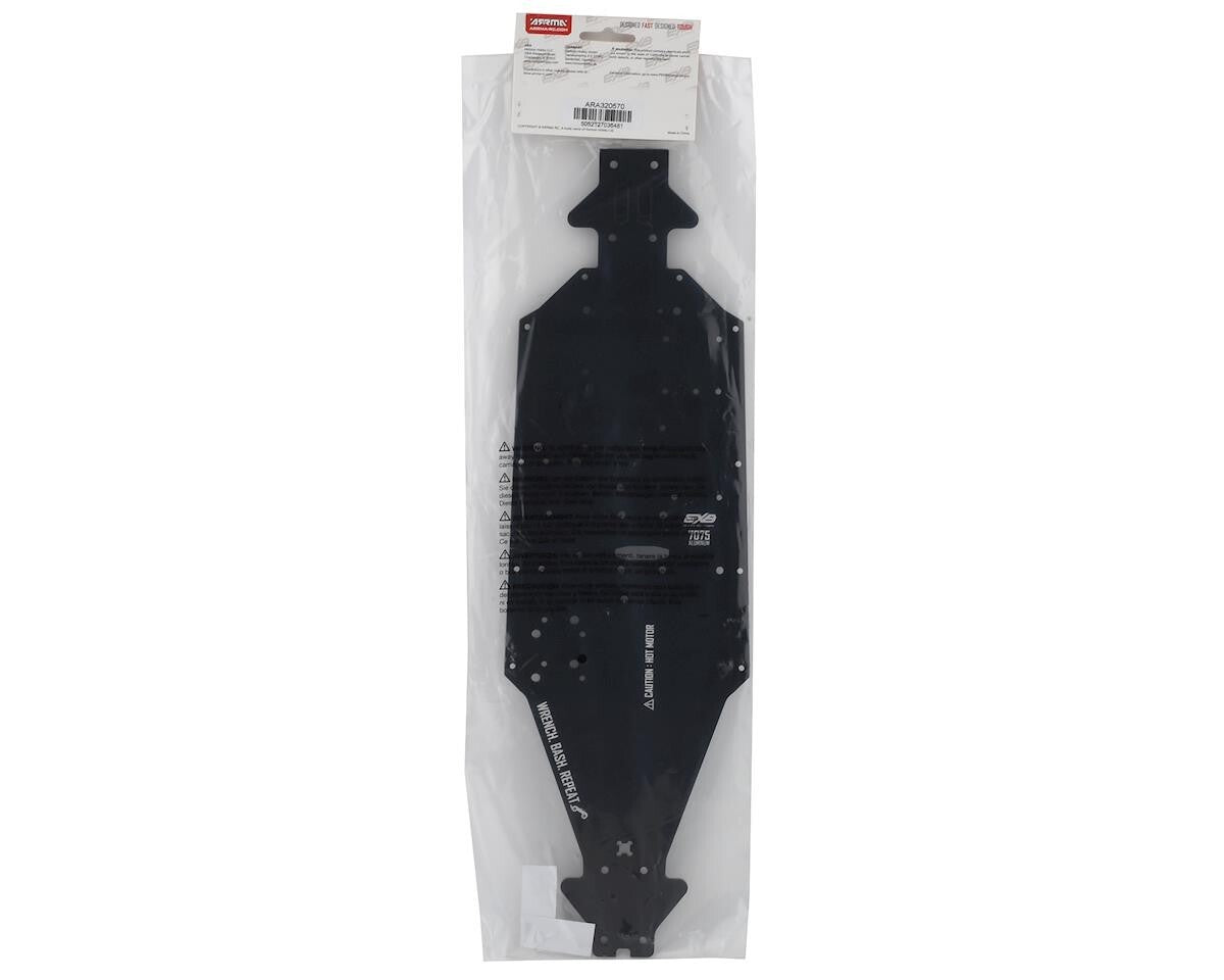 Arrma 6S 1/8th Scale Kraton EXB Aluminum Chassis (Black) ARA320570 320570