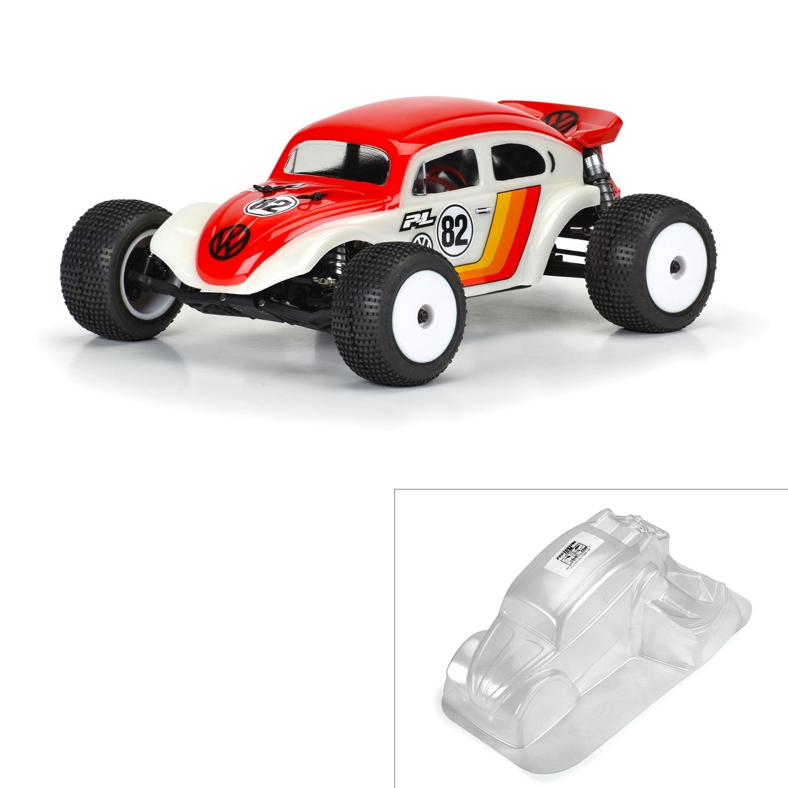 Pro-Line Racing Volkswagen Baja Bug Clear Body for Mini-T PRO363300