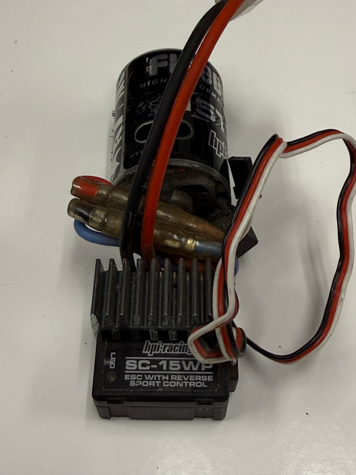 HPI Racing Firebolt 15T Brushed Motor SC-15WP Waterproof ESC Speed Control Combo