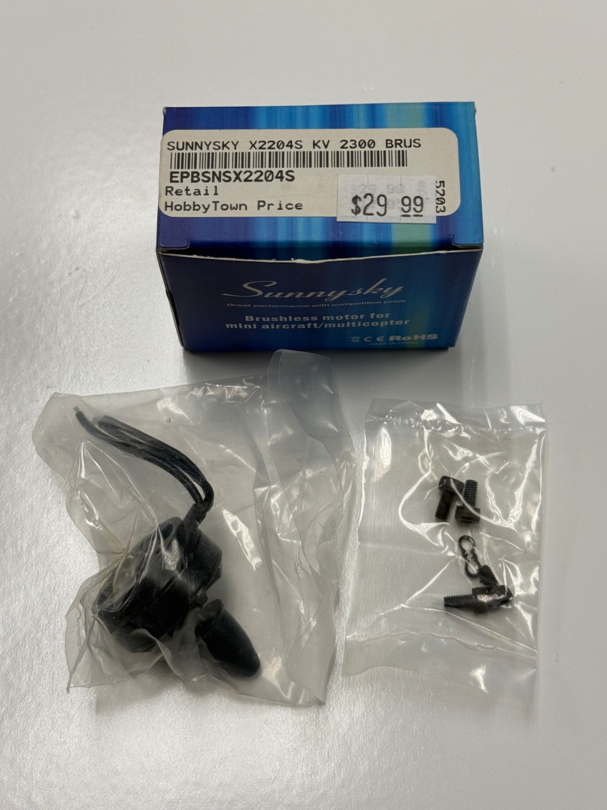 SunnySky X2204S 2300KV Brushless Outrunner Motor for RC Airplane Multicopter NIB