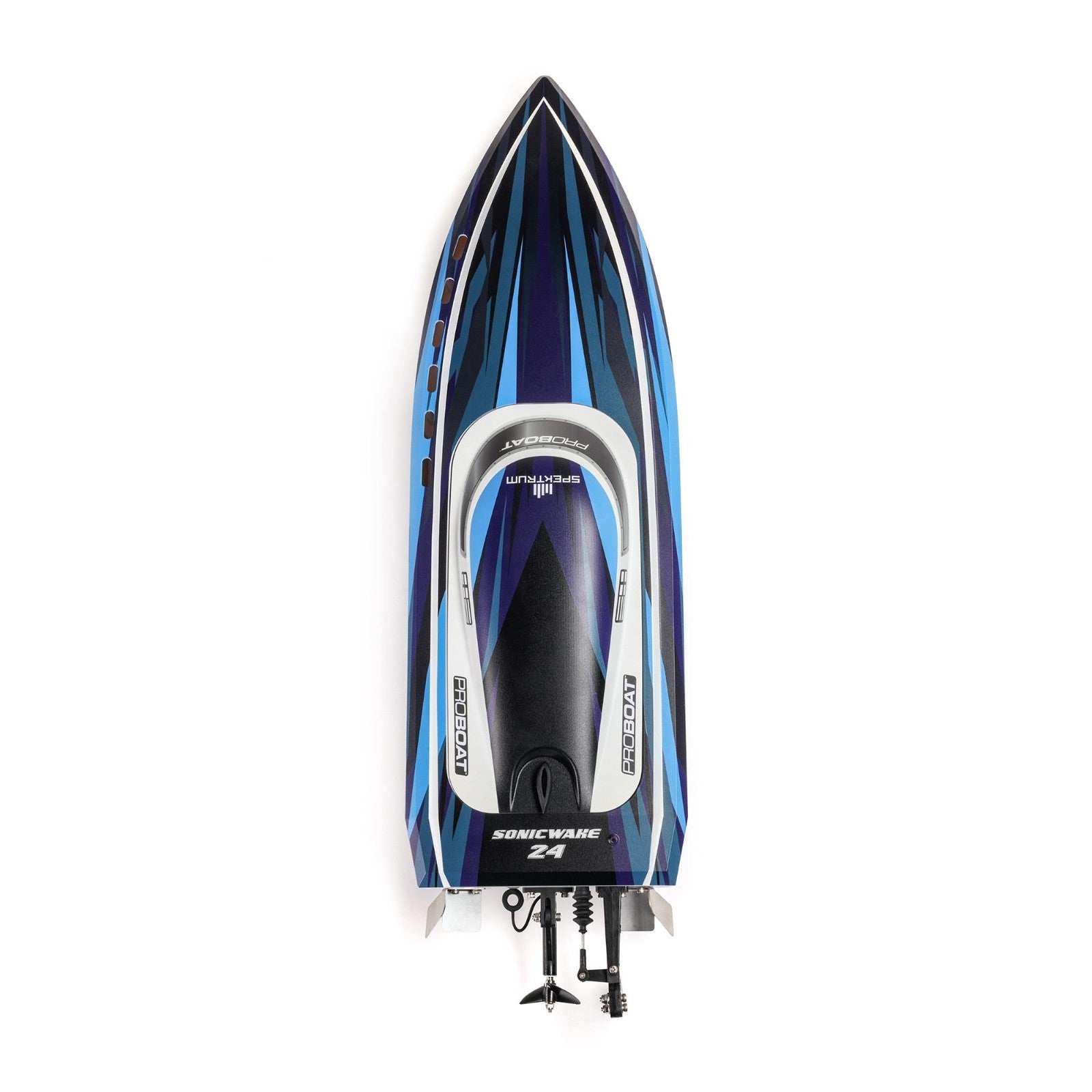 Sonicwake 24" Self-Righting Brushless Deep-V RTR (With Battery & Charger), Blue