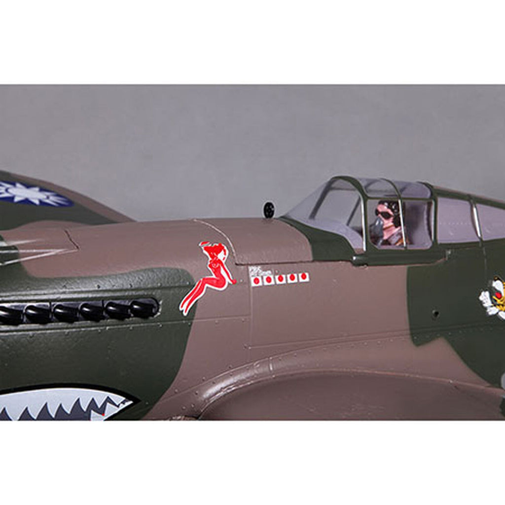 New P40 P-40 P-40B Flying Tiger 980mm RC Electric Model Airplane PNP with Reflex