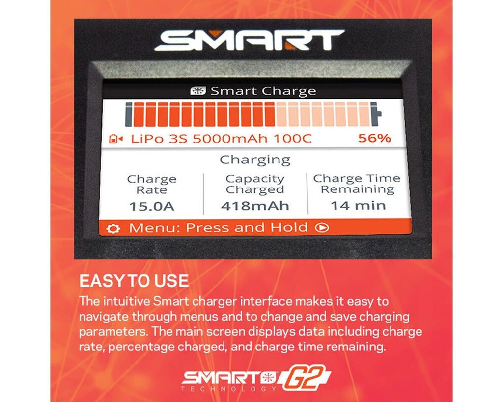 Spektrum RC Smart G2 PowerStage 8S Bundle w/ Two 4S Smart LiPo Batteries 5000mAh