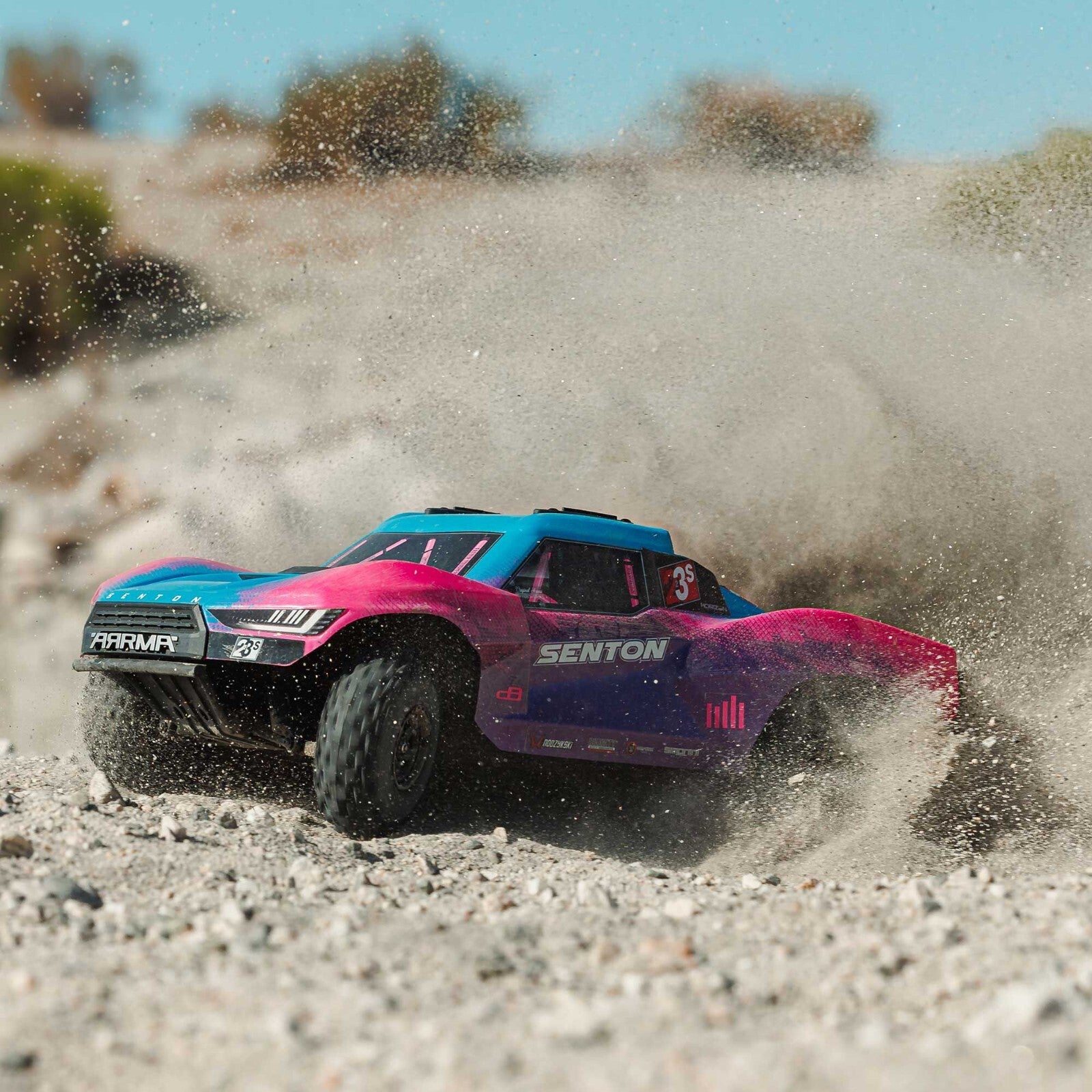 Arrma 1/10 SENTON 4X4 223S BLX Brushless Short Course Truck RTR With DSC, Blue