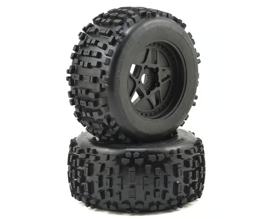 Arrma Dboots Back-Flip Mt PreMounted RC Tires Black ARA510092 6S Kraton Outcast