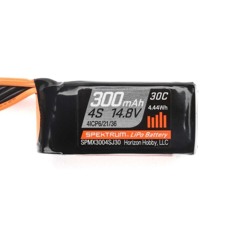 SPMX3004SJ30 Spektrum RC 4S 30C LiPo Battery Pack w/JST 14.8V 300mAh Micro Draco
