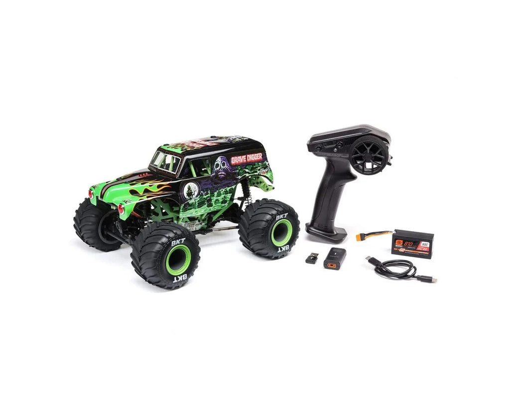 Losi 1/18 Mini LMT 4X4 Brushed RTR Monster Truck (Grave Digger) w/SLT2 2.4GHz